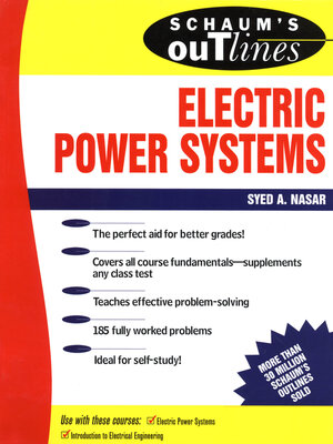 cover image of Schaum's Outline of Electrical Power Systems